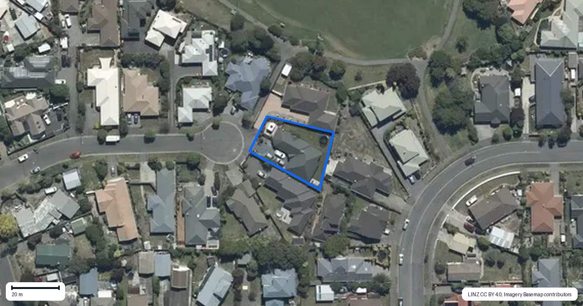 Property context map for 14 Fieldmoor Place, Parklands, Christchurch