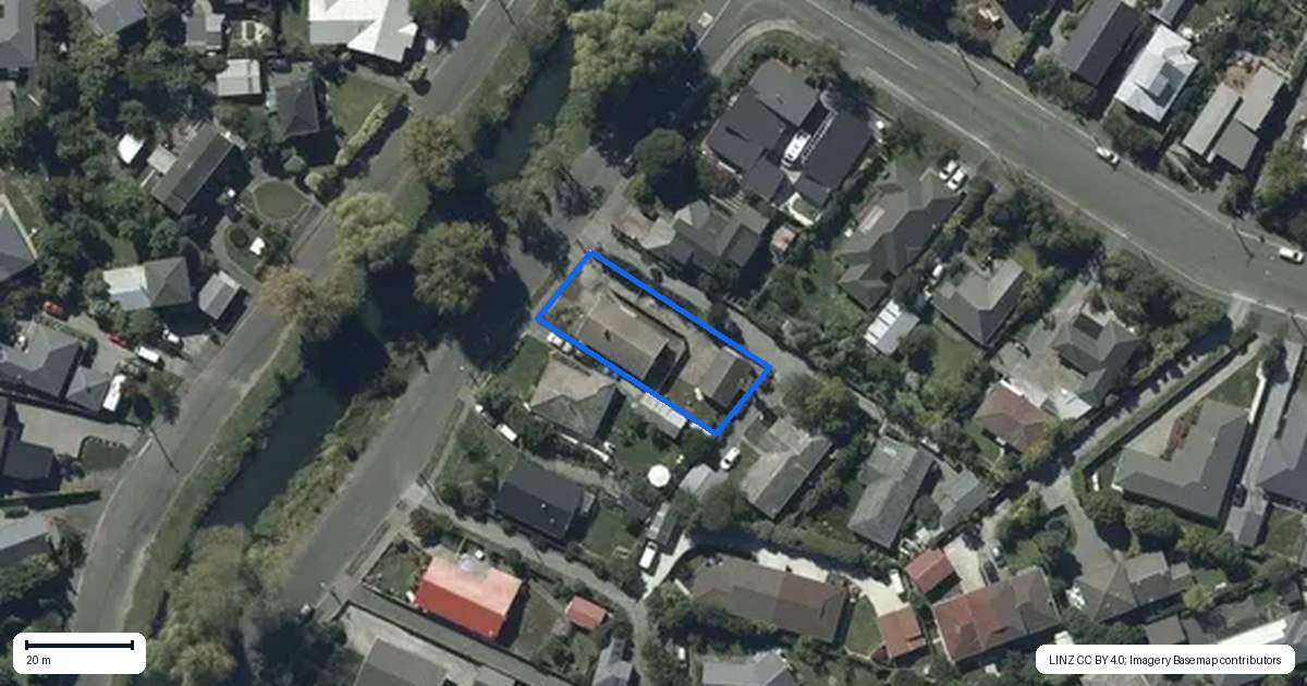 Property context map for 253 Fifield Terrace, Opawa, Christchurch