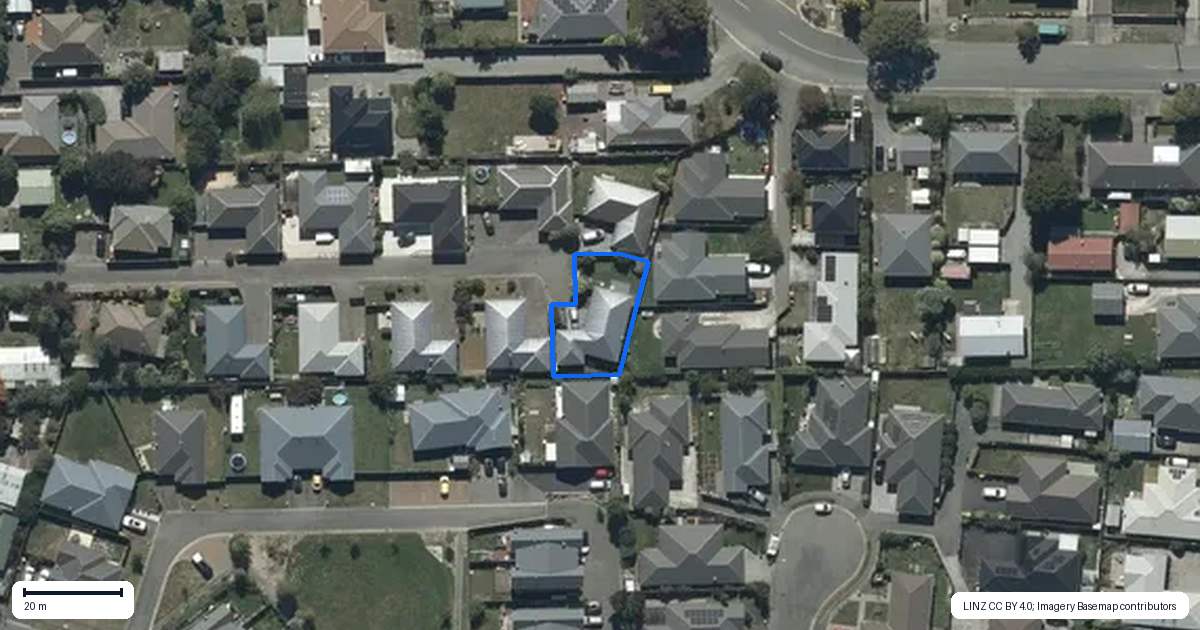 Property context map for 174E McGregors Road, Linwood, Christchurch