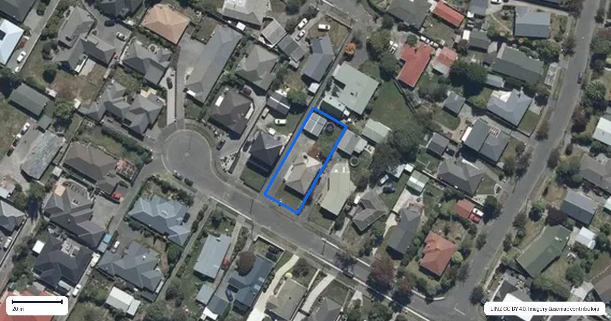 Property context map for 18 Kingrove Street, Bishopdale, Christchurch