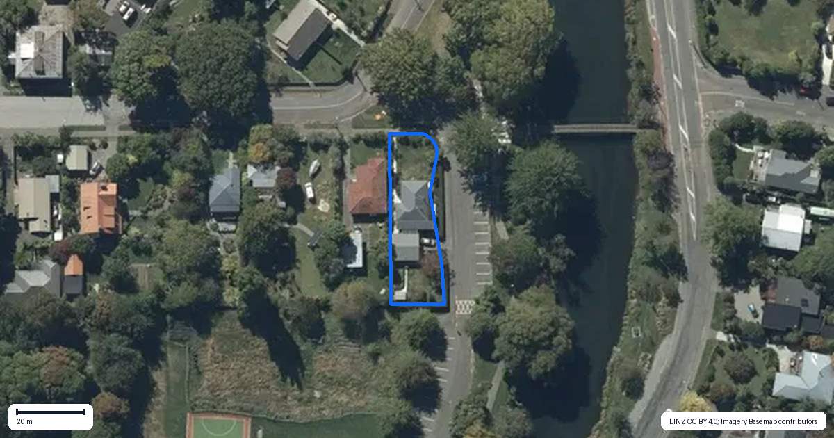 Property context map for 46 Ford Road, Opawa, Christchurch