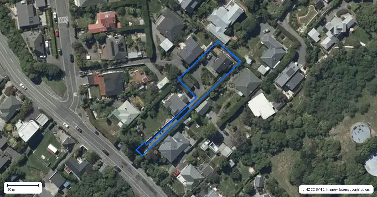 Property context map for 119A Dyers Pass Road, Cashmere, Christchurch