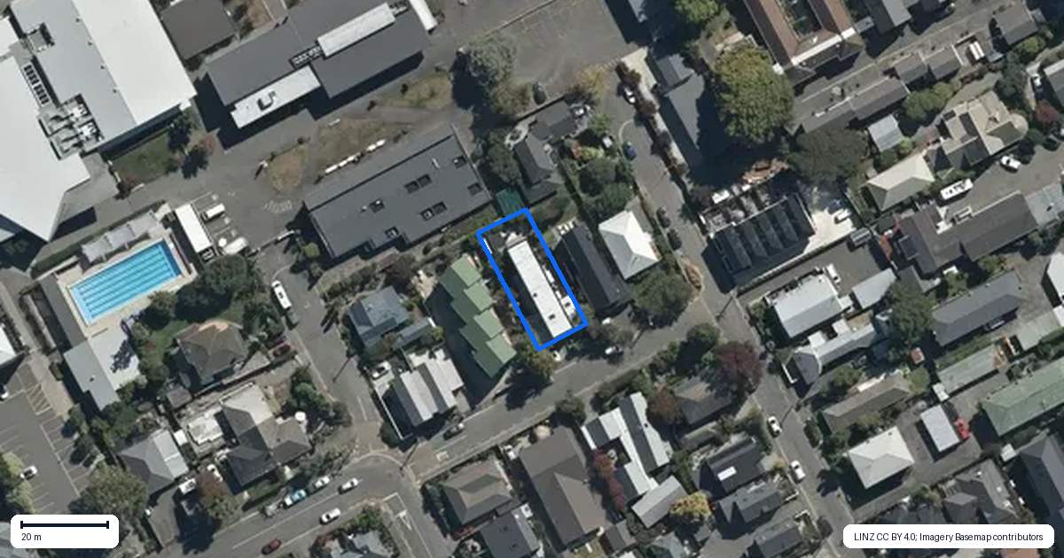Property context map for 79 Andover Street, Merivale, Christchurch