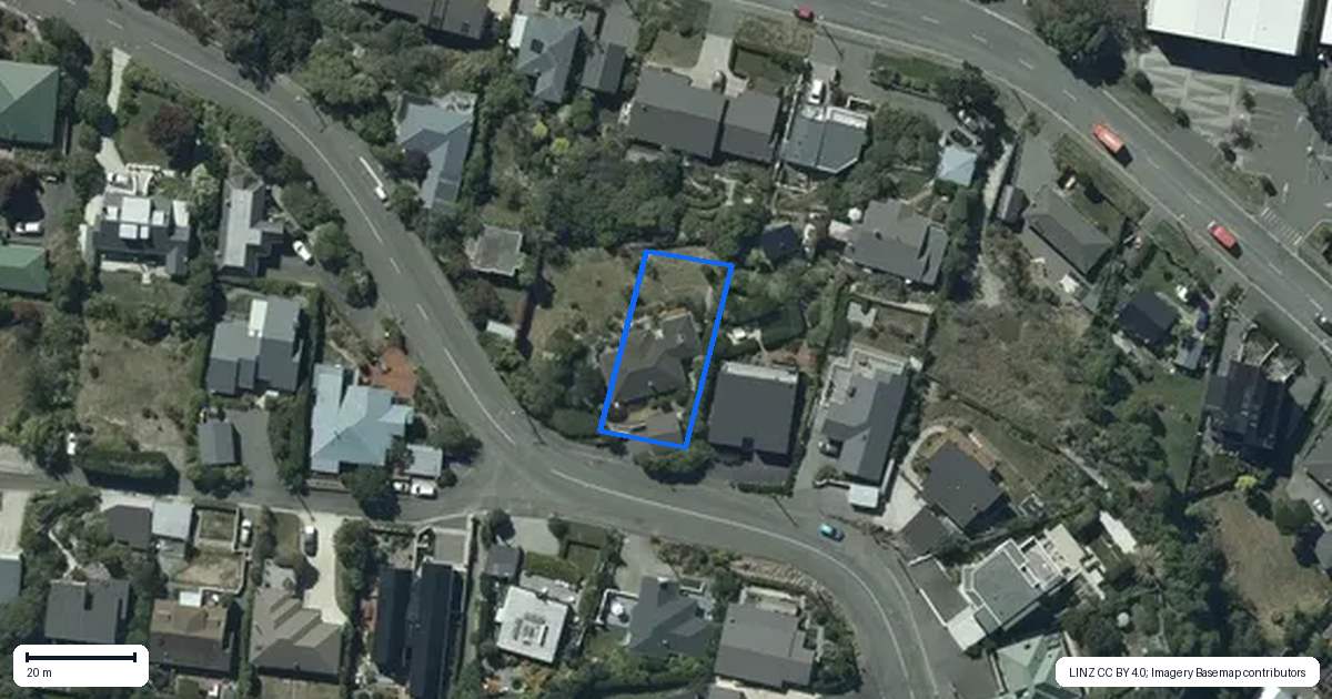 Property context map for 21 Mt Pleasant Road, Mount Pleasant, Christchurch