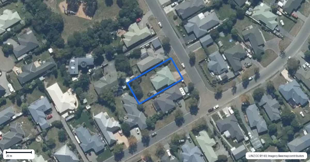Property context map for 34 Bronte Way, Rolleston