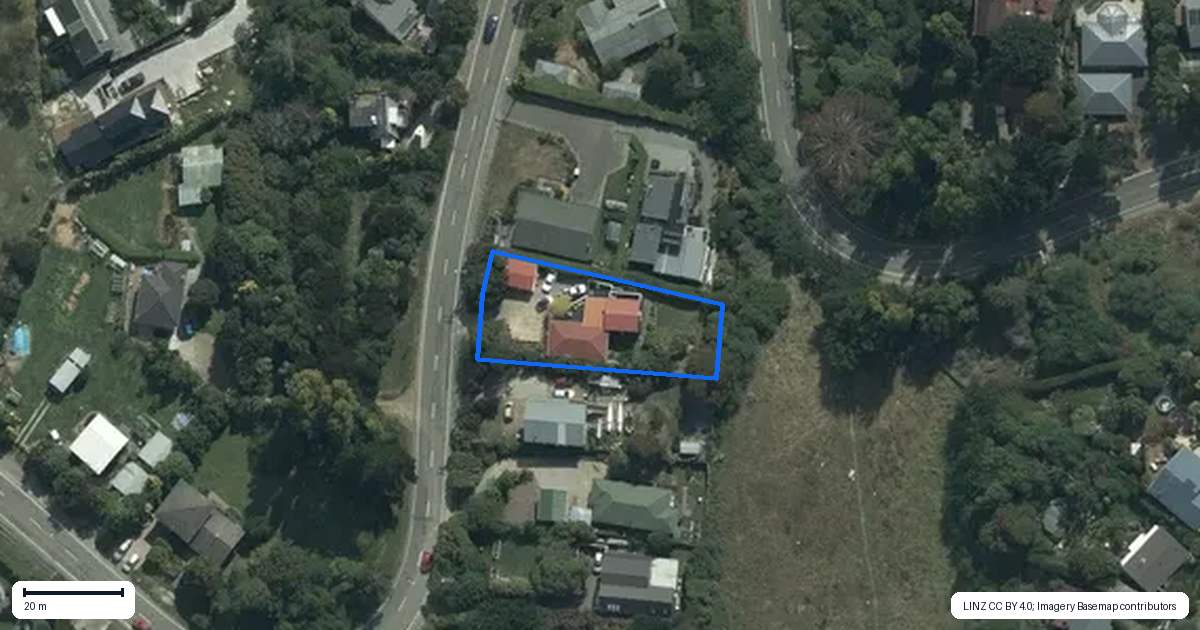 Property context map for 114 Marine Drive, Diamond Harbour