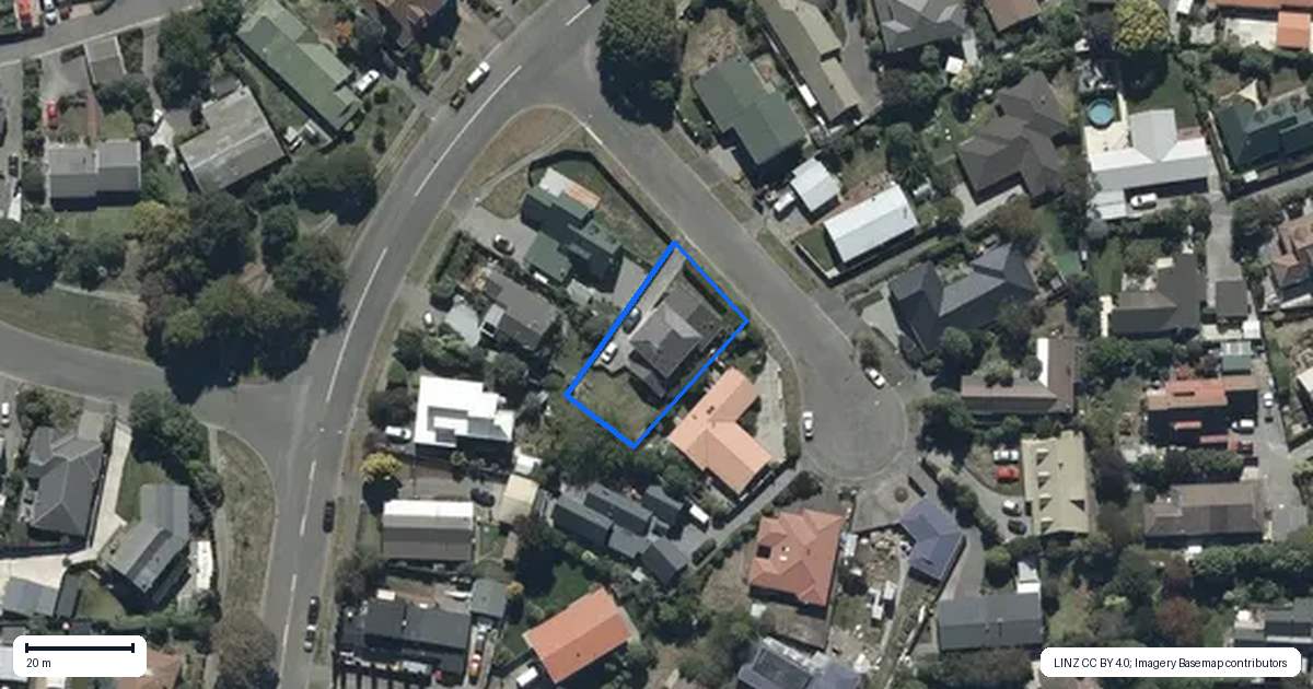 Property context map for 3 Seneca Place, Burwood, Christchurch