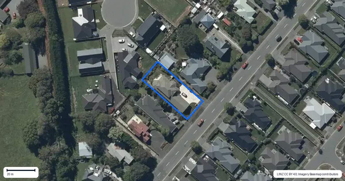 Property context map for 80 Whincops Road, Halswell, Christchurch