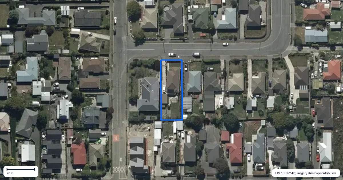Property context map for 2 Sabina Street, Shirley, Christchurch