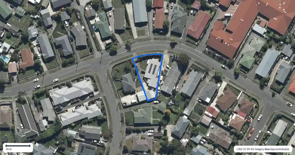 Property context map for 20 Eastling Street, Bishopdale, Christchurch