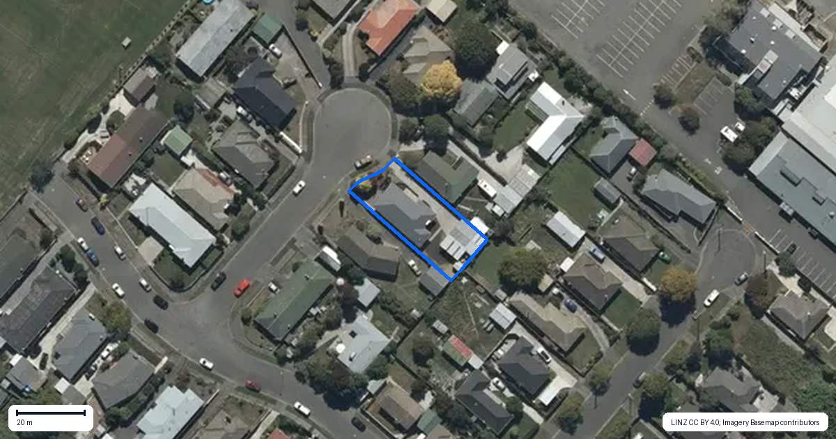 Property context map for 6 Marlin Place, Mairehau, Christchurch