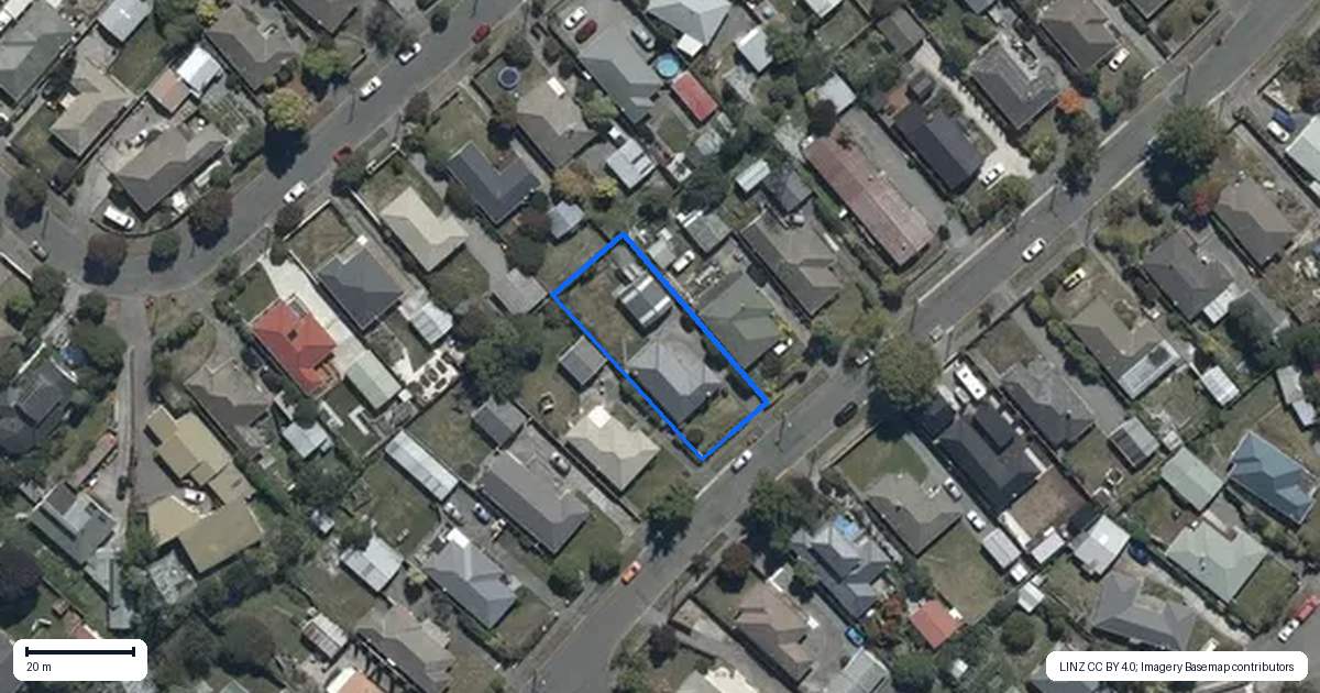 Property context map for 18 Glencoe Street, Burnside, Christchurch