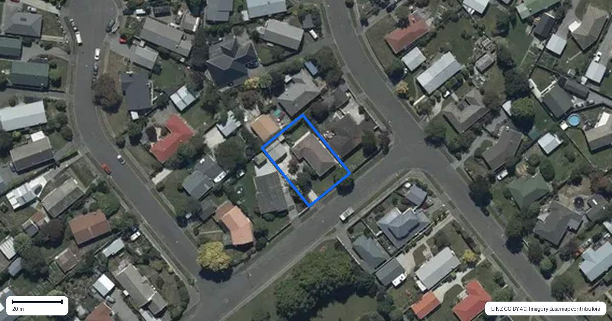 Property context map for 19 Bean Street, Hillmorton, Christchurch
