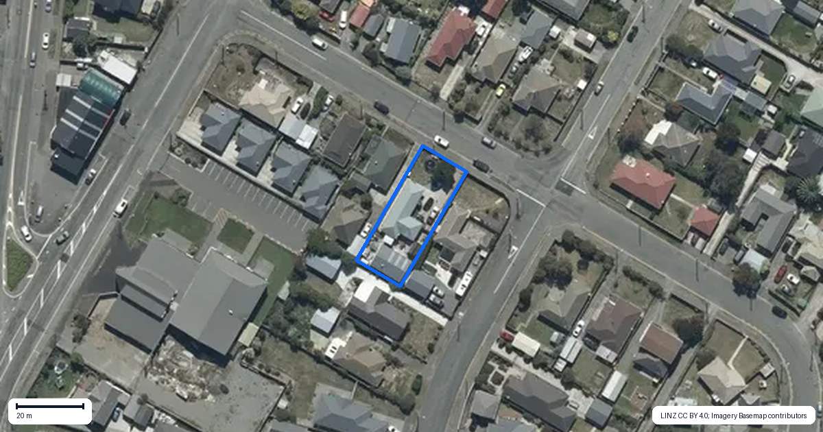 Property context map for 4 Reginald Street, Burwood, Christchurch