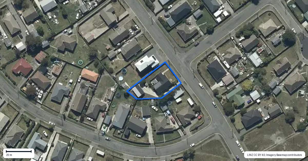 Property context map for 14 Portchester Street, Aranui, Christchurch