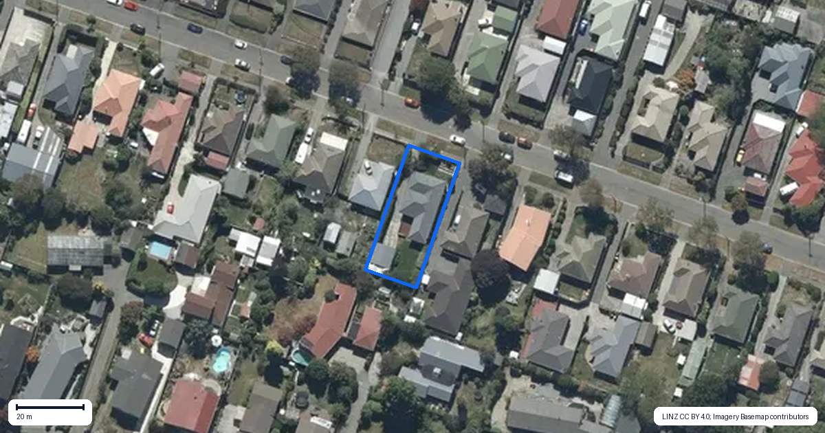 Property context map for 39 Bevington Street, Avonhead, Christchurch