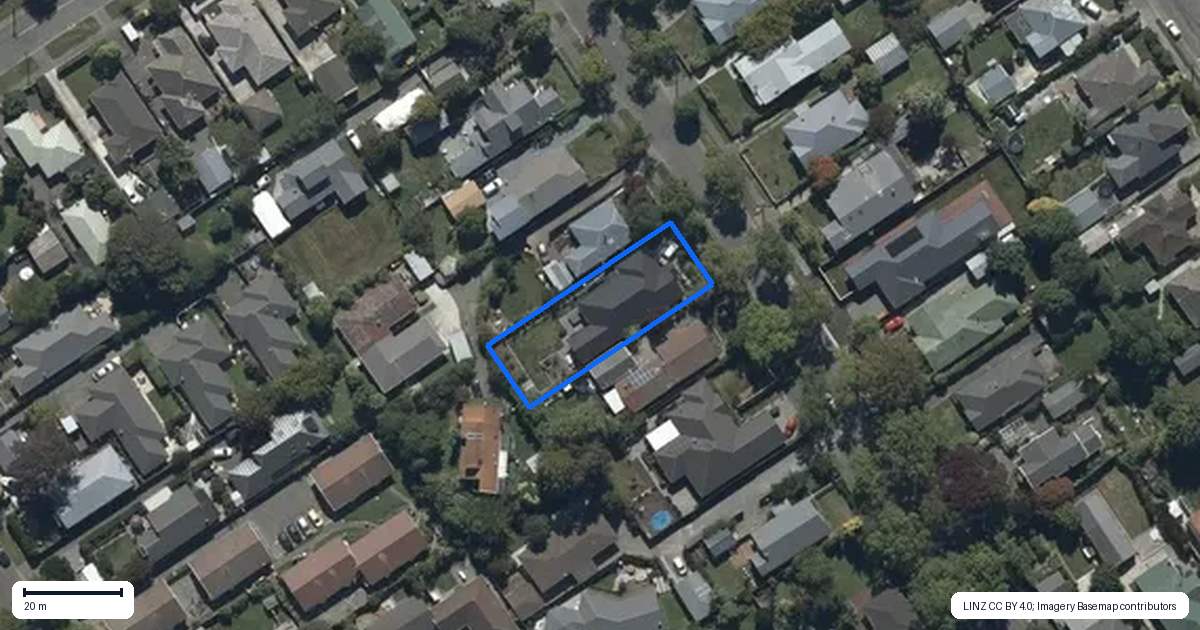 Property context map for 119 Francis Avenue, Mairehau, Christchurch