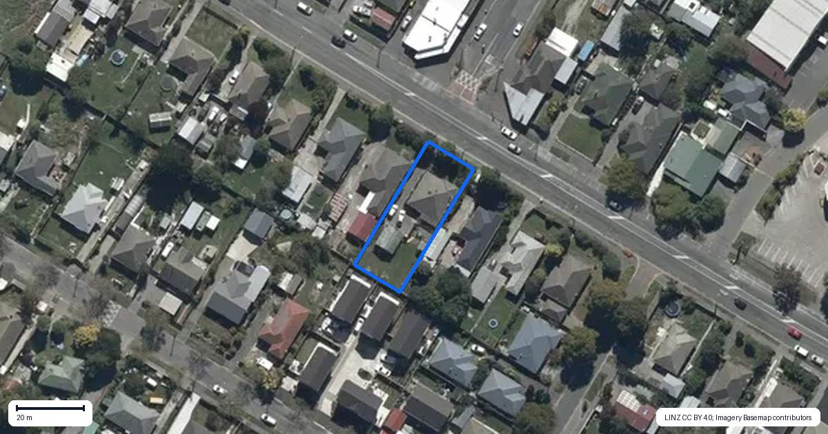 Property context map for 151 Langdons Road, Northcote, Christchurch