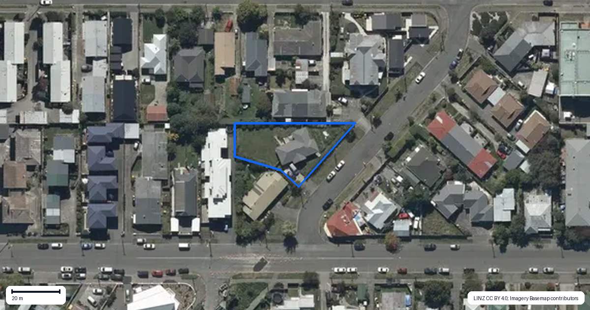 Property context map for 187 Olliviers Road, Linwood, Christchurch