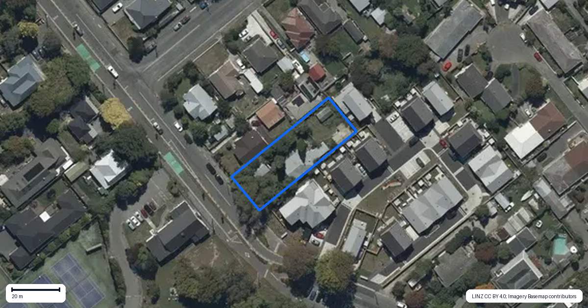 Property context map for 80 Domain Terrace, Spreydon, Christchurch