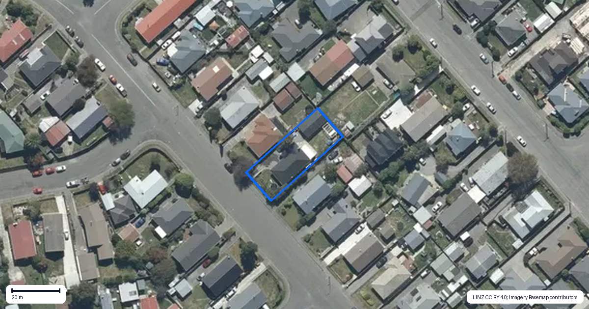 Property context map for 40 Skerten Avenue, Hornby, Christchurch