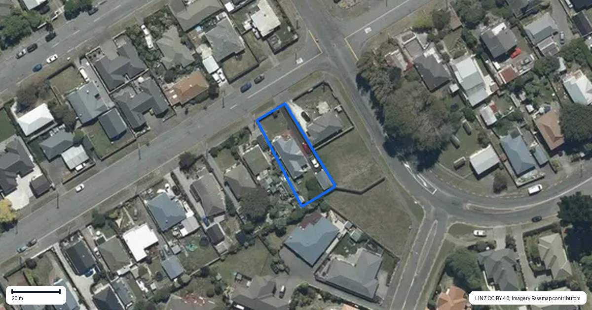 Property context map for 75 Tedder Avenue, North New Brighton, Christchurch