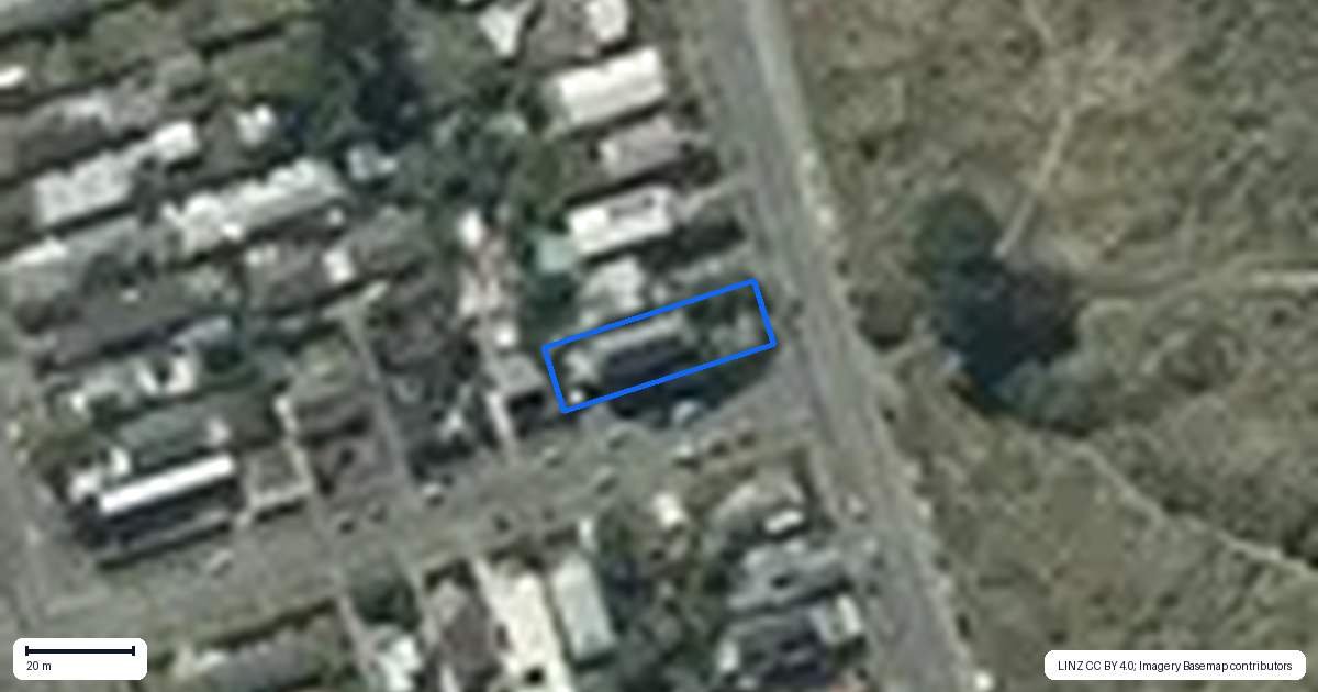 Property context map for 420 Marine Parade, South New Brighton, Christchurch