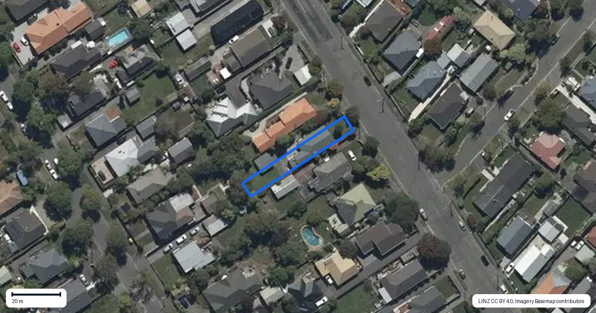 Property context map for 39 Flockton Street, Mairehau, Christchurch