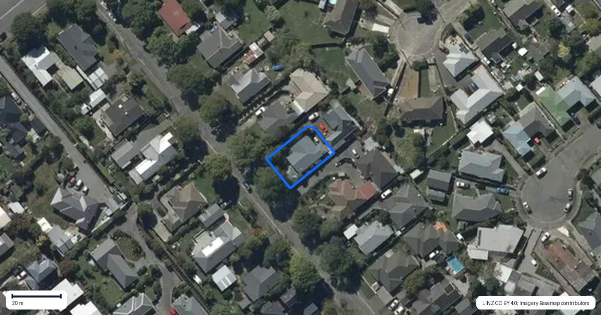 Property context map for 32 Therese Street, Spreydon, Christchurch
