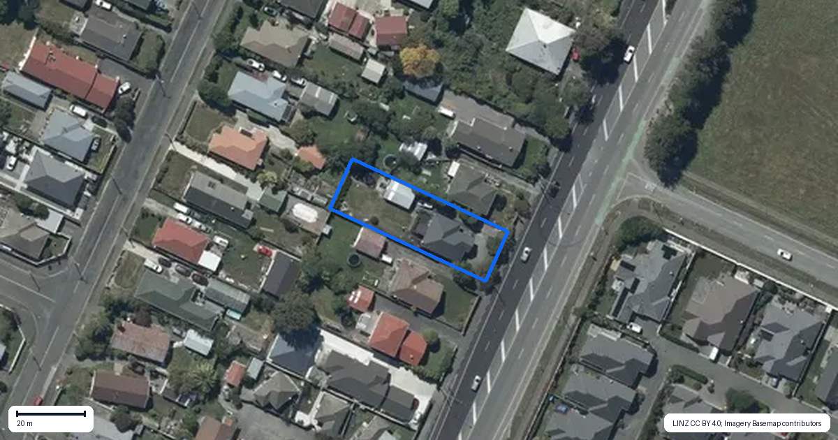 Property context map for 258 Halswell Road, Halswell, Christchurch