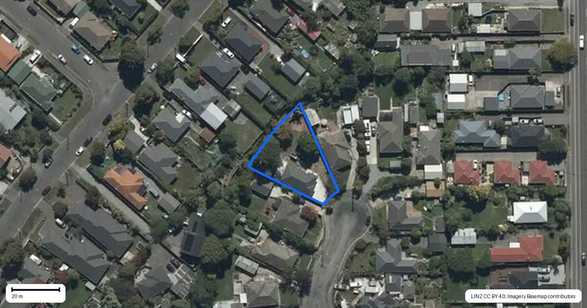 Property context map for 23 Spurway Place, Mairehau, Christchurch