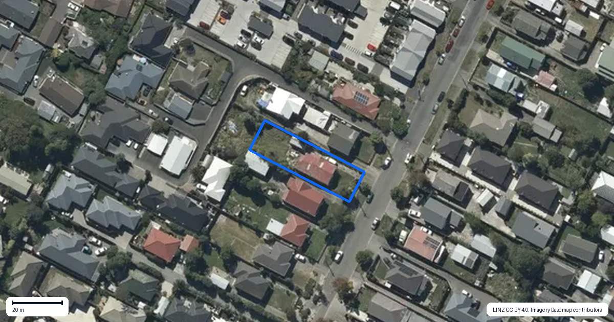 Property context map for 95 Mackworth Street, Woolston, Christchurch