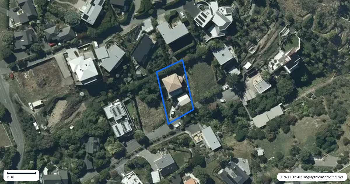 Property context map for 5 Appian Lane, Scarborough, Christchurch