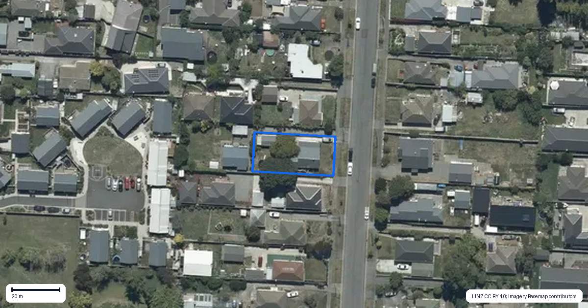 Property context map for 148 Baker Street, New Brighton, Christchurch