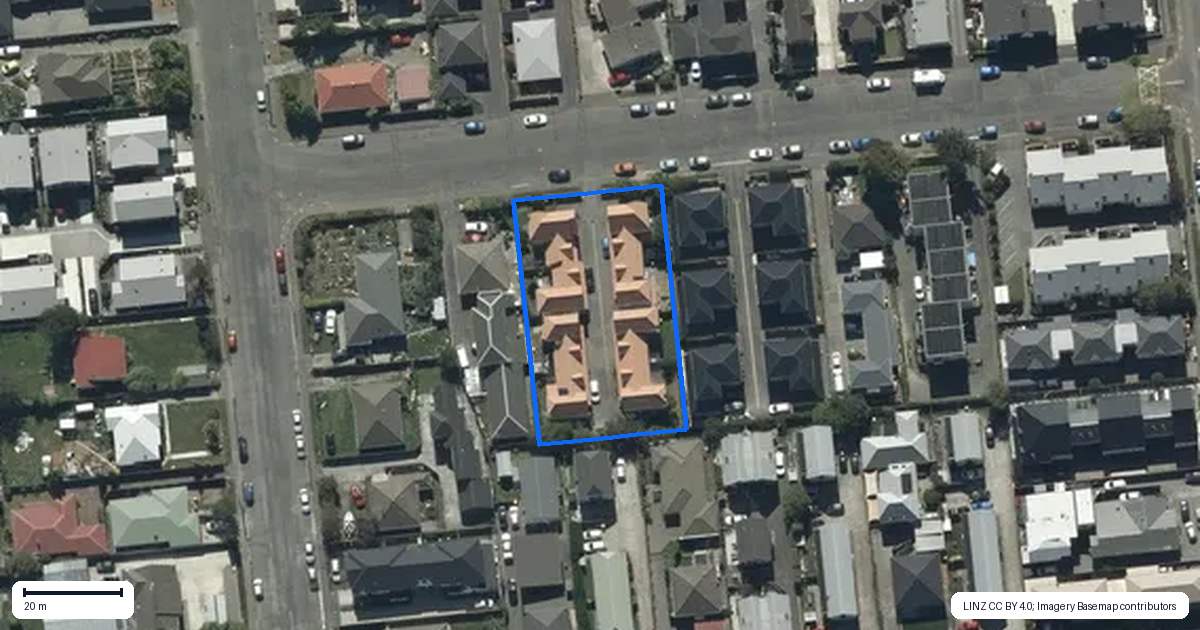 Property context map for 7/17 George Street, Riccarton, Christchurch