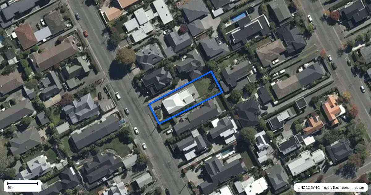 Property context map for 18 Repton Street, Merivale, Christchurch