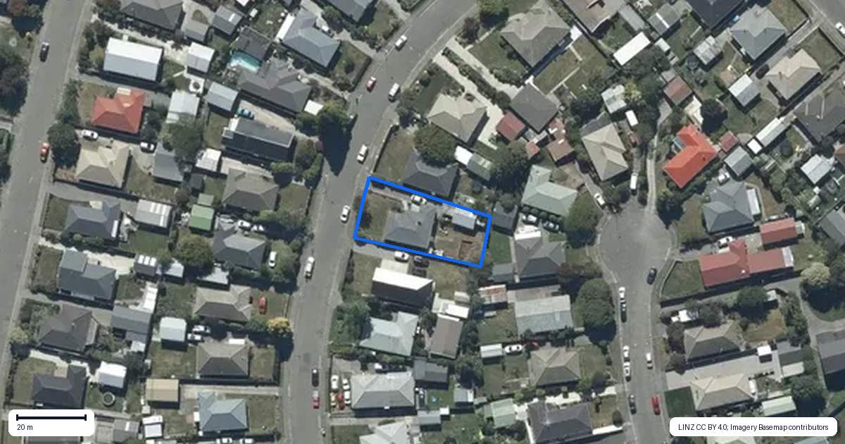 Property context map for 13 Dunstan Crescent, Hornby, Christchurch