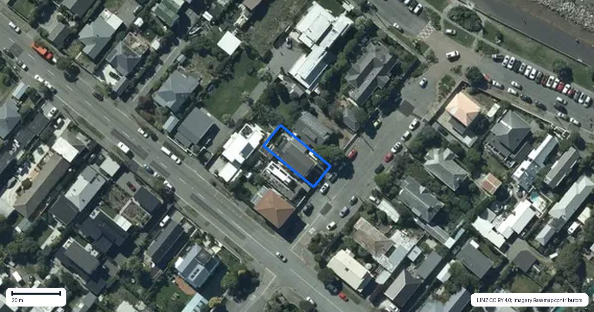 Property context map for 6 Menzies Street, Sumner, Christchurch