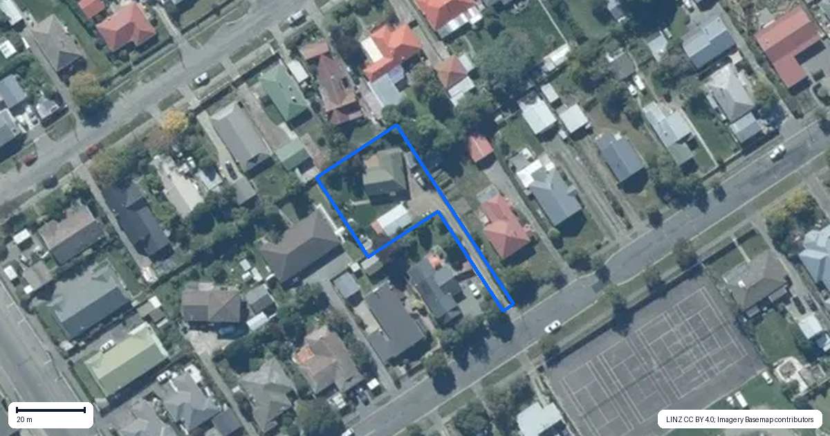 Property context map for 37 Selwyn Street, Leeston