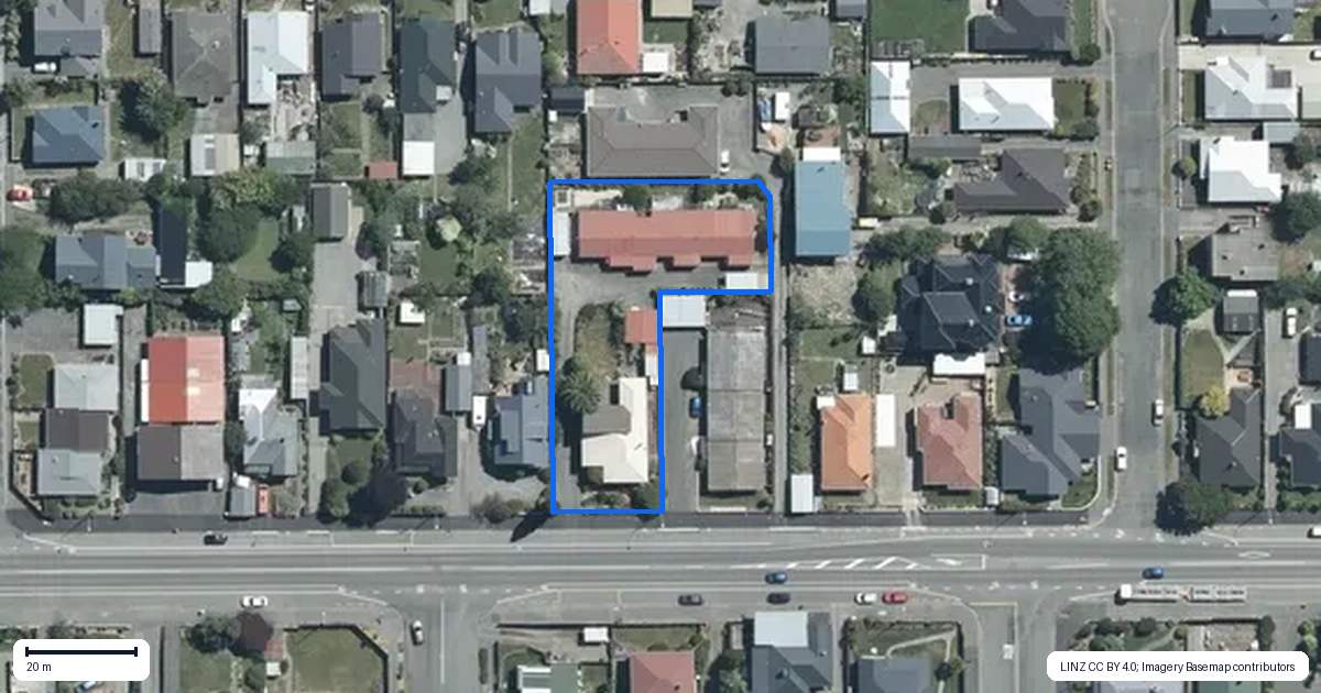 Property context map for 109 North Street, Seaview, Timaru