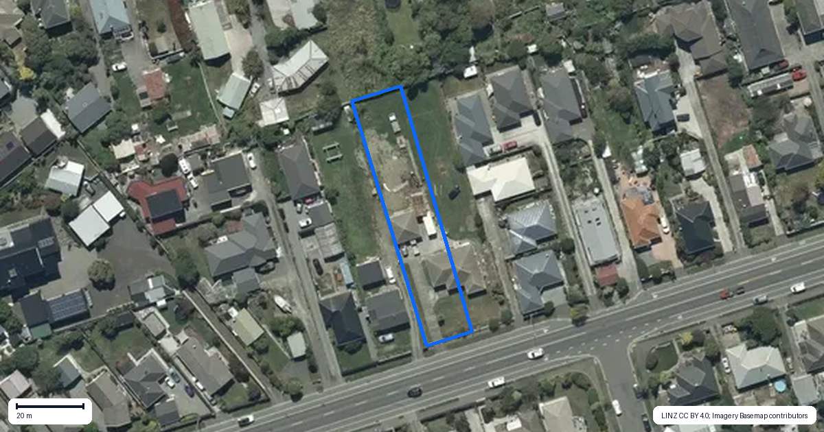 Property context map for 92 Bridge Street, New Brighton, Christchurch