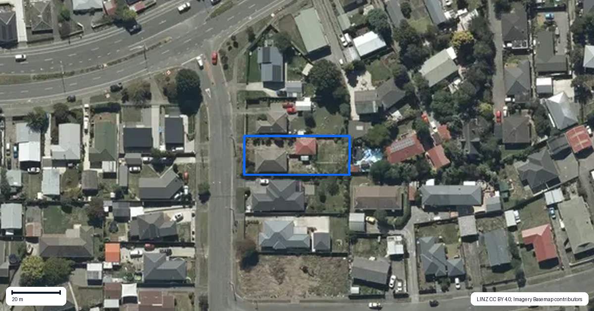 Property context map for 9 Kearneys Road, Linwood, Christchurch