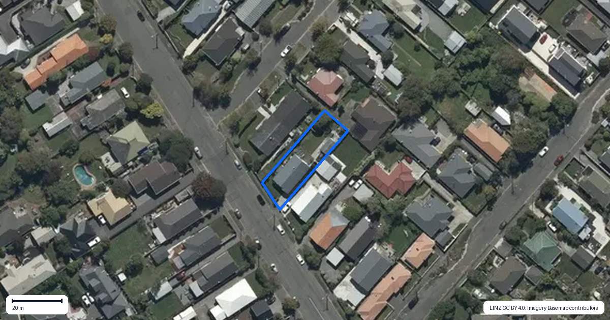 Property context map for 24 Flockton Street, Mairehau, Christchurch