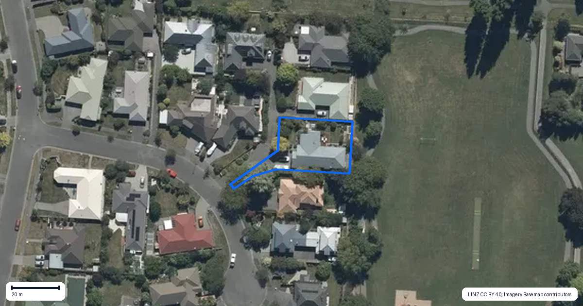 Property context map for 21 Thornwood Place, Redwood, Christchurch