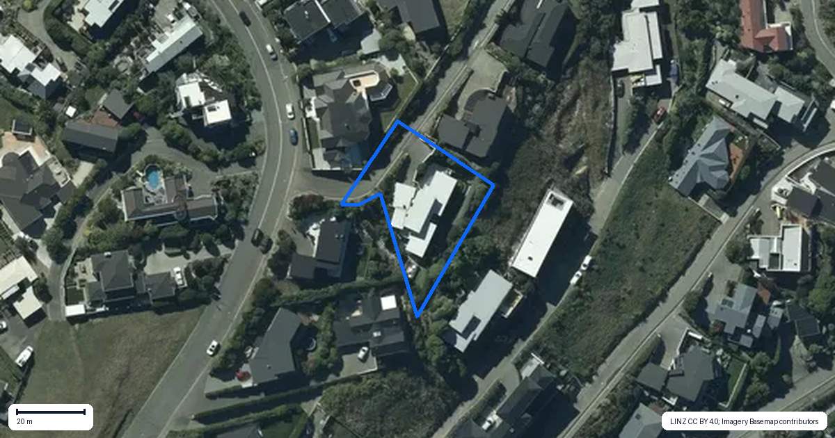 Property context map for 2 Redcliffs View Lane, Redcliffs, Christchurch