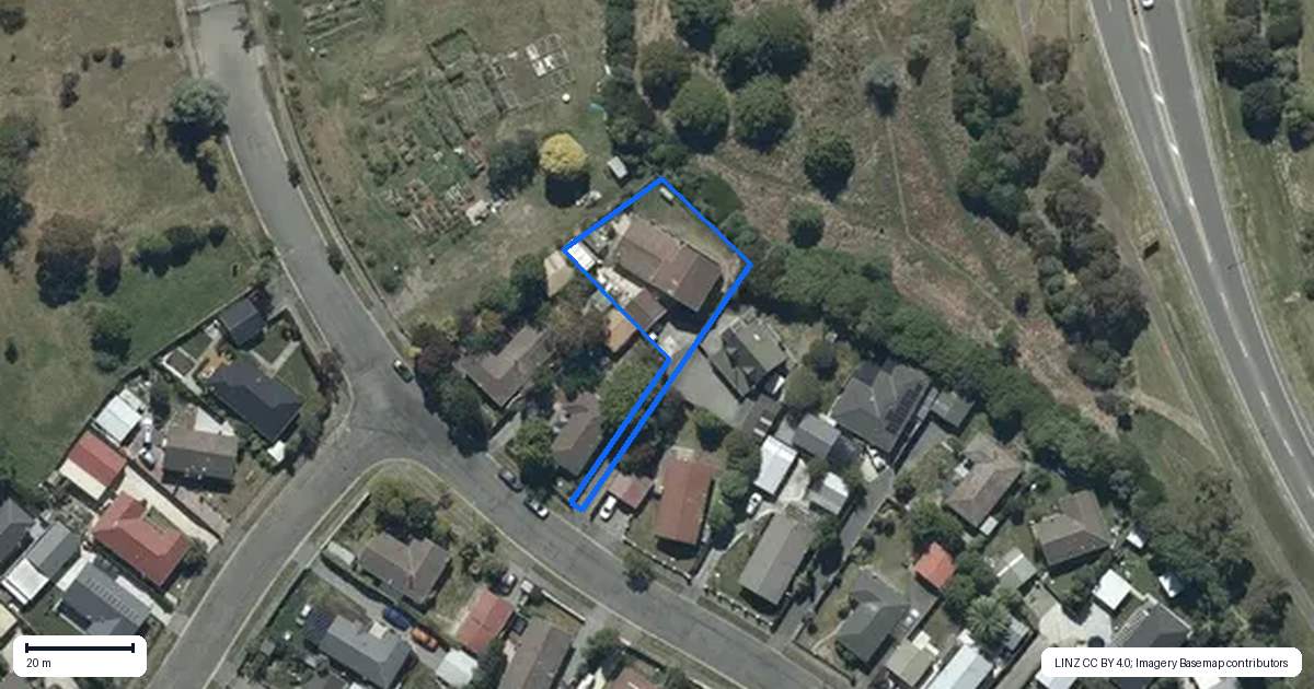 Property context map for 76 Orrick Crescent, Avondale, Christchurch