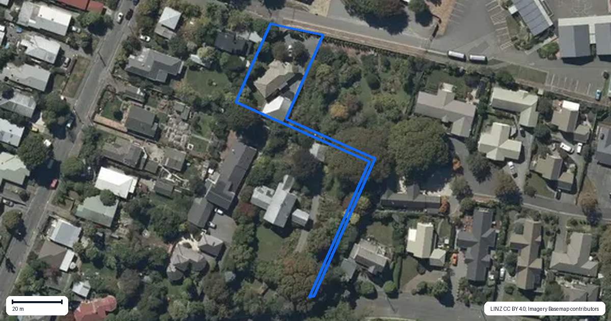 Property context map for 30 Hassals Lane, Waltham, Christchurch