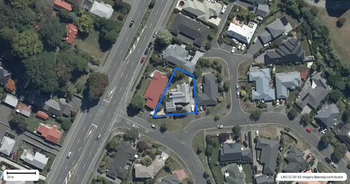 Property context map for 3 Shenley Drive, Belfast, Christchurch