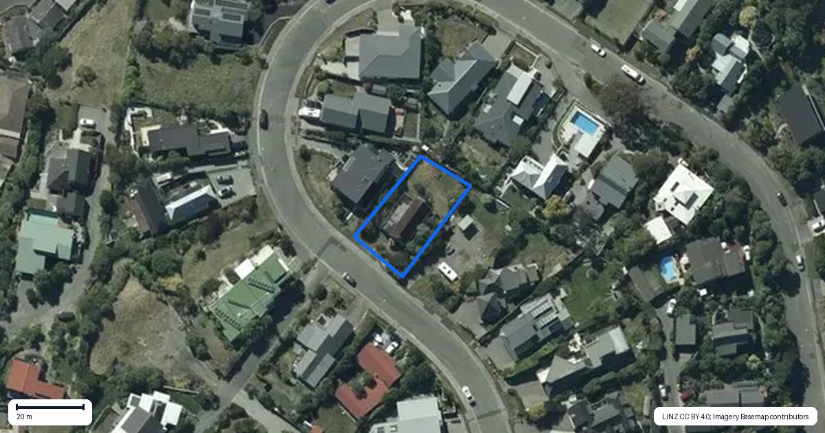 Property context map for 38 Santa Maria Avenue, Mount Pleasant, Christchurch