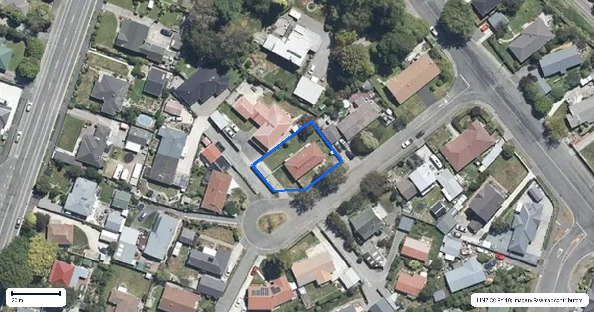 Property context map for 6 Evans Place, Kaiapoi